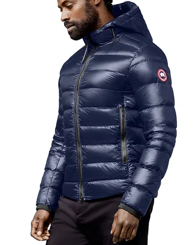Canada Goose Crofton Hoody Down Puffer Jacket In Atlantic Navy