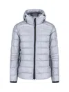 Canada Goose Crofton Padded Recycled-polyamide-down Hooded Puffer Jacket In Gray