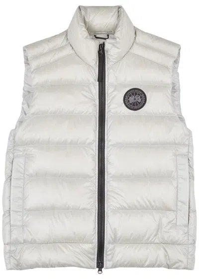 Canada Goose Crofton Light Grey Quilted Shell Gilet