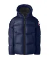 Shop Canada Goose Crofton Logo-patch Padded Jacket In Blue
