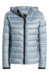 Canada Goose Crofton Packable 750 Fill Power Down Hooded Jacket In Light Ozone Blue