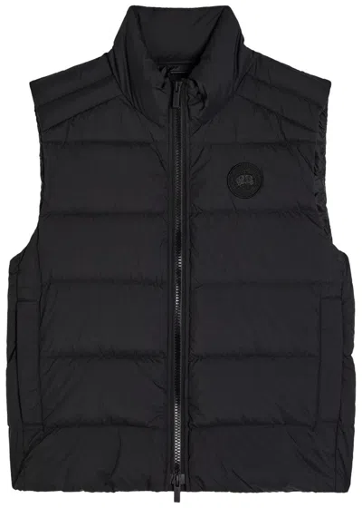 Canada Goose Crofton Padded Enduraluxe Shell Gilet In Black