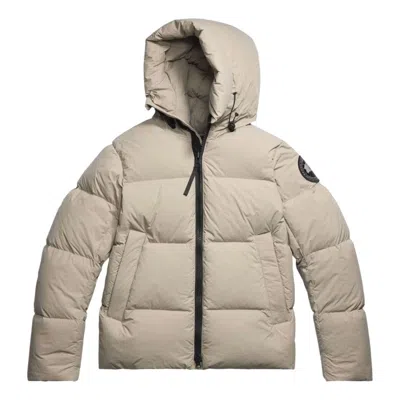 Canada Goose Hooded Puffer Jacket Elastic Cuffs In Neutral