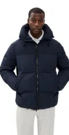 Canada Goose Crofton Water Resistant Packable 750 Fill Power Down Hooded Jacket In Blue