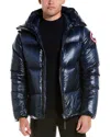Canada Goose Navy Crofton Puffer Down Jacket In Blue