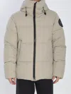 Canada Goose Matte Finish Puffer Jacket With High Collar In Neutral