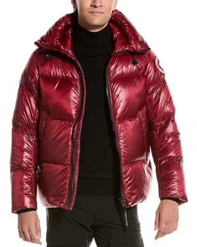 Pre-owned Canada Goose Crofton Puffer Jacket Men's Red S