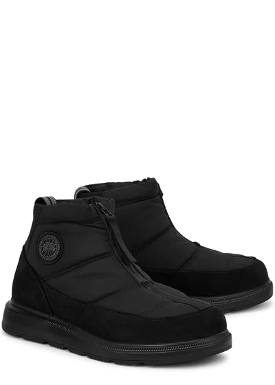 Canada Goose Crofton Puffer Nylon Ankle Boots In Black
