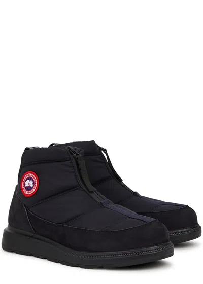 Canada Goose Crofton Puffer Nylon Ankle Boots In Navy