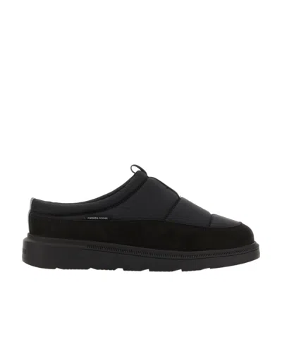 Canada Goose Crofton Puffer Slippers In Black