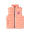 Canada Goose Daylily - Hemerocalle Crofton Logo-patch Shell-down Gilet 7-16 Years In Pink