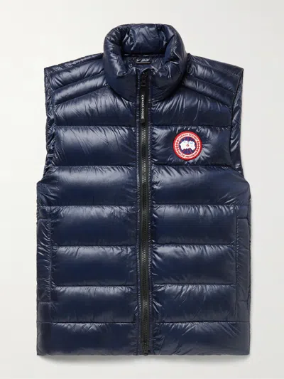 Canada Goose Crofton Slim-fit Quilted Recycled Nylon-ripstop Down Gilet In Pink