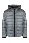 Canada Goose Crofton Techno-nylon Down Jacket In Grey
