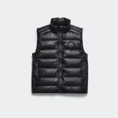 Canada Goose Quilted Black Insulated Vest With High Collar
