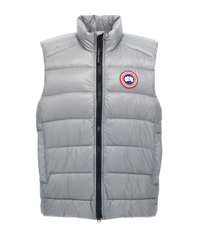 Canada Goose Crofton Logo-patch Padded Gilet In Grey