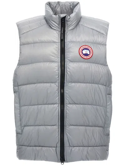 Canada Goose Crofton Down Puffer Vest In Gray