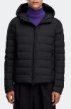 Canada Goose Crofton Water Repellent Packable 750 Fill Power Down Hooded Jacket In Black