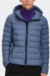 Canada Goose Crofton Water Repellent Packable 750 Fill Power Down Hooded Jacket In Blue