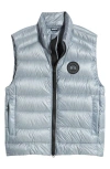 Canada Goose Crofton Water Repellent Packable Quilted 750 Fill Power Down Vest In Light Ozone Blue