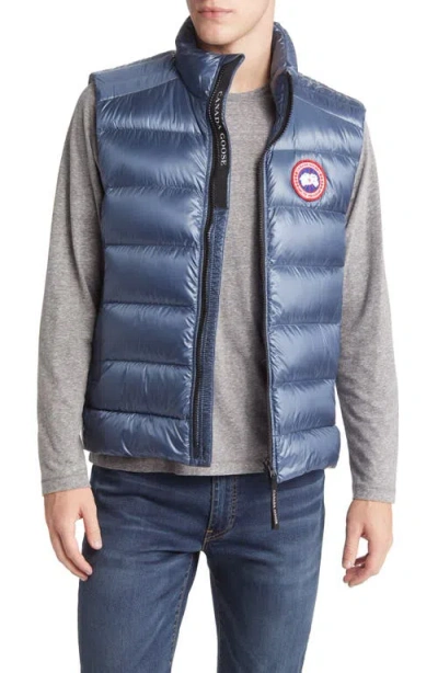 Canada Goose Crofton Water Resistant Packable Quilted 750-fill-power Down Vest In Blue