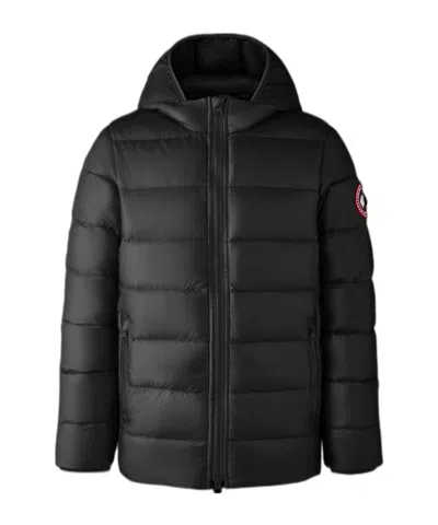 Canada Goose Crofton Youth Hoodie In Black