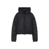 Canada Goose Cropped Black Polyamide Jacket With Quilted Design In Black