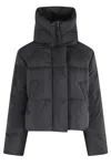 Canada Goose Cropped Down Jacket With High Padded Collar In Multi