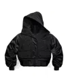 Canada Goose Cropped Hooded Jacket In Black
