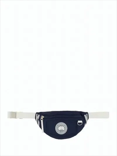 Canada Goose Curved Silhouette Belt Bag With Adjustable Strap In White