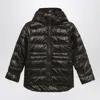 Canada Goose Black Crofton Hooded Quilted Jacket In Black