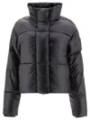 Canada Goose Womens Cypress Cropped Shell-down Puffer Jacket Black Xl In Black