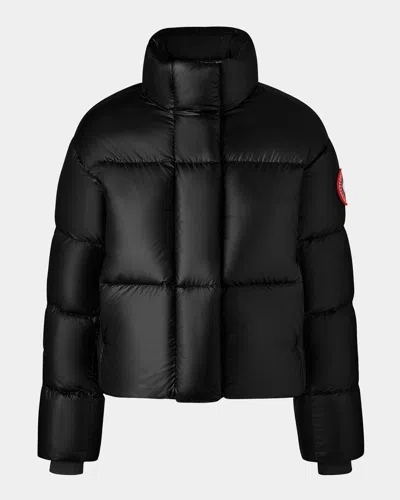 Canada Goose Cypress Cropped Puffer In Black