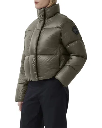 Canada Goose Cypress Cropped Puffer Black Label Coat In Multi