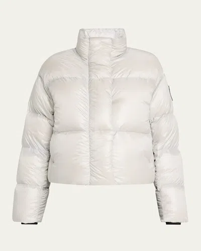 Canada Goose Cypress Cropped Puffer Black Label In Silverbirch