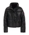Canada Goose Cypress Cropped Puffer Jacket In Black