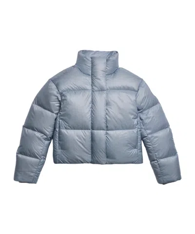 Canada Goose Cypress Cropped Puffer White Label In Blue