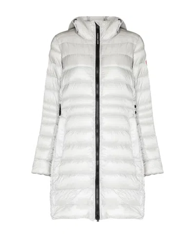 Canada Goose Cypress Hooded Coat In White