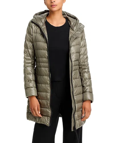 CANADA GOOSE CYPRESS HOODED MID-LENGTH DOWN COAT - BLACK LABEL