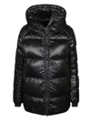 Canada Goose Cypress Hooded Puffer Jacket In Black