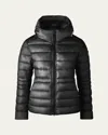 Canada Goose Cypress Packable Hooded Puffer Jacket In Black