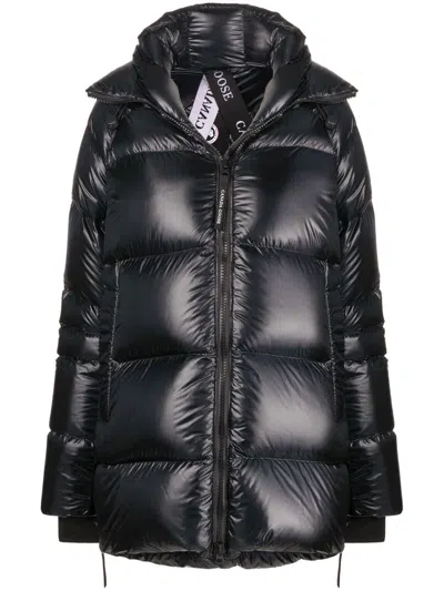 Canada Goose Women Cypress Midi Puffer Jacket In Black