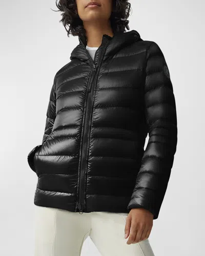 Canada Goose Cypress Packable Hooded Puffer Jacket In Black