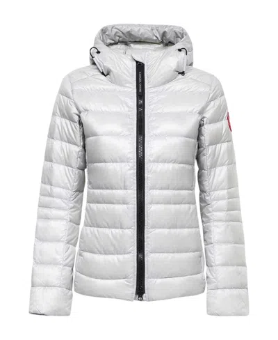 Canada Goose Cypress Padded Hooded Jacket In White