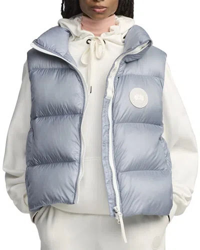 Canada Goose Cypress Puffer Down Vest In Silver