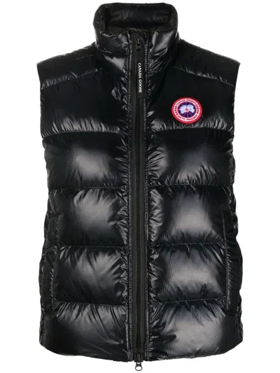 Canada Goose Cypress Quilted Recycled Ripstop Down Vest In Noir