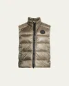 Canada Goose Womens Smokey Sage Cypress Logo-patch Padded Shell-down Vest In Smokey Sage