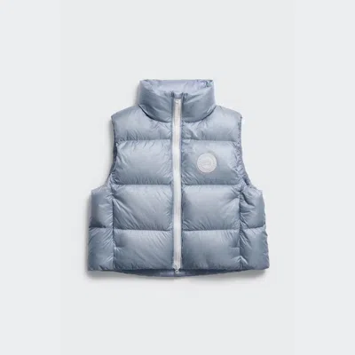 Canada Goose Cypress Puffer Vest White Label In Blue