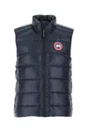 CANADA GOOSE DARK BLUE NYLON CROFTON SLEEVELESS DOWN JACKET