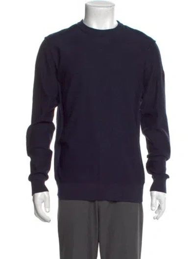 Pre-owned Canada Goose Dartmouth Crew Neck Sweater Wool Pullover In Blue