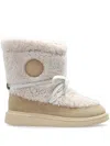 Canada Goose Beige Demma Shearling Puffer Boots In Neutrals